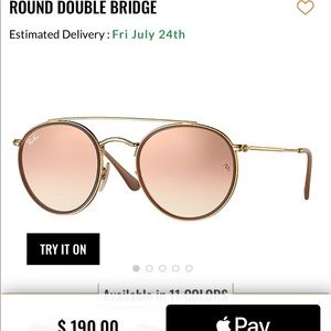 Ray-ban round double bridge sunglasses